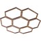 Ekena Millwork Florin Wood Fretwork Pierced Ceiling Medallion, Walnut, 16"OD x 5 5/8"ID x 3/8"T CMWP16X16X0375FOWA - alternate 2